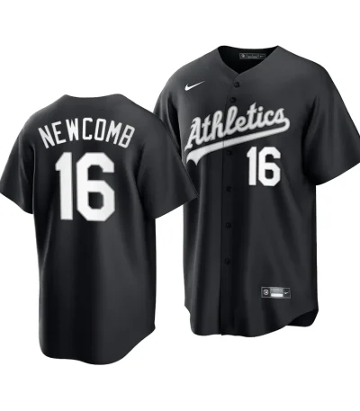 Show your undying support for the Oakland Athletics with our authentic Sean Newcomb Official Replica Jersey. This premium-quality jersey, available in striking black and white, is a must-have for any die-hard fan. Crafted for comfort and style, it mirrors the design worn by Sean Newcomb on the field, ensuring you look and feel like part of the team. Featuring durable, breathable fabric, this jersey ensures you stay cool and comfortable whether you're cheering from the stands or playing a game with friends. The bold Oakland Athletics logo, alongside Newcomb's name and number, is prominently displayed, making this jersey a standout piece of fan apparel. Perfect for game days, fan events, or casual wear, this jersey is versatile and makes a great gift for any Athletics enthusiast. It's not just a jersey; it's a statement of loyalty and pride. Embrace the spirit of the game and wear your Sean Newcomb jersey with pride!