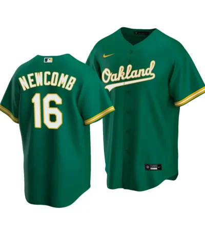 Sean Newcomb Oakland Athletics Kelly Green Replica Alternate Jersey - Premium MLB Gear