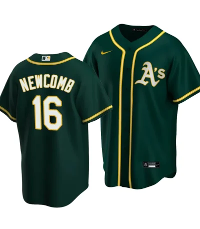 Sean Newcomb Oakland Athletics Replica Green Alternate Jersey - Official MLB Team Gear