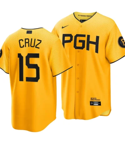 Oneil Cruz Pittsburgh Pirates 2023 City Connect Gold Replica Jersey